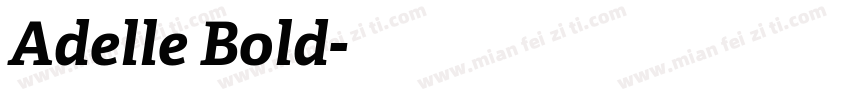 Adelle Bold字体转换
